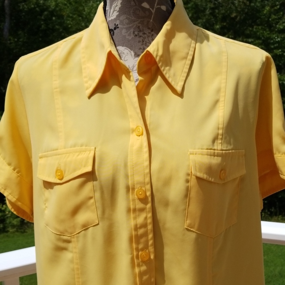 Sunshine yellow blouse